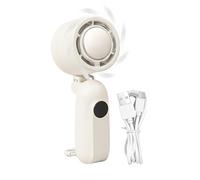 Générique Portatile Handheld Fan - Quiet 3 Speed Cool Gadgets | Small Personal Hand Held Fan | USB ricaricabile LED Display Air Cooler For Travel, Camping, Beach, Outdoor