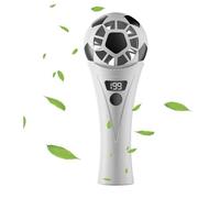 Générique Portatile Handheld Fan - USB Ricaricabile Mini Cooling, 5 Speeds Low Noise, Calcio Shape with Compact Design, Personal Fan with Long Battery, Home Office Use for Camping Outdoor