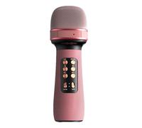 Générique Portatile Handheld Mic Speaker, Wireless Microfono Singing, 1,96 x 7,87 pollici, Abs Material Design with LED Lights, for Birthday, Wedding, Christmas