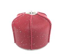 Générique portatile in pelle PU Camping Stove Protector, versatile Protective Case, Decorative Functional Protection for Cooking, Camping, Outdoor Activities, multicolore, Burgundy-small