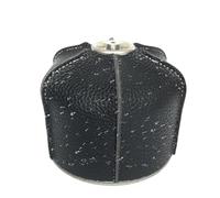 Générique portatile in pelle PU Camping Stove Protector, versatile Protective Case, Decorative Functional Protection for Cooking, Camping, Outdoor Activities, multicolore, Carbon black-small