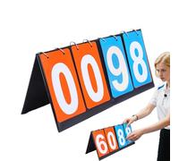 Générique Portatile Scoreboard, Kids Punteggio Flipper, 6.1in Multi-Function Sports Counter, Lightweight 4 Digit Display, Foldable Blue and Red Color, Design for School, Tournament, Outdoor Games