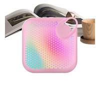 Générique Portatile Wireless Speaker, Ricaricabile Audio, 3,94 pollici Lightweight Compact RGB Lights, Desktop Speaker for Party, Desktops, Home, Car, Outdoors, Shower Use