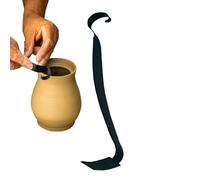 Générique Pottery Trimmer, strumenti per scultura in acciaio a doppio strato, 5,67 x 1,34 in Versatile a mano Modeling Scraper, forniture per artigianato portatile per ceramica e argilla