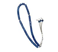 Générique preghiera con 33 perline di vetro cilindriche, design elegante per la devozione religiosa e accessorio di moda, rosario multicolore