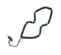 Générique preghiera con 33 perline di vetro cilindriche, design elegante per la devozione religiosa e accessorio di moda, rosario multicolore