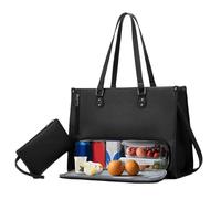 Générique Premium Laptop Tote Bag, Insulated Work Tote, Lunch Compartment Bag with Sturdy Feature, Professional Bags for Women, Multi-Purpose Travel Accessory for Tablet Phone Book Food