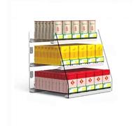 Générique Présentoir à Cigarettes à plusieurs niveaux, idéal pour Les commerces de détail et Les Snacks. Présentoir Mural en acrylique Transparent, 67,5 x 28,4 x 36 cm. P
