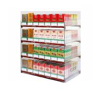 Générique Présentoir à Cigarettes à plusieurs niveaux, présentoir à Snacks et autres Articles de vente au détail, vitrine en acrylique Transparent pour Cigarettes - Suppo