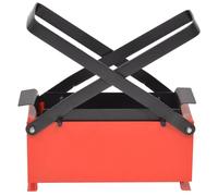 Générique Pressa per carta di riciclaggio in acciaio 34 x 14 x 14 cm, nero e rosso, casa e giardino, accessori per camini e stufe a legno,strumenti per caminetto,rosso, 2,99 kg, 142921