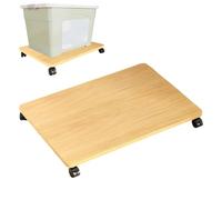 Générique Printer Stand with Wheels - 35 kg Weight Capacity Waterproof | 45 x 30 x 6,2 cm Small Printer Stand Under Desk,for Washing Machine Plant Port Suitcase Home Appliance Living Room Meeting Room