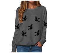 Générique Problem Felpe risolte da donna Halloween T Shirt T Shirt Bloody problema risolto Camicia con cappuccio Io sono sanguinante Maglione da donna con collo rotondo Camicia senza cappuccio, Grigio
