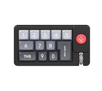 Générique Programmabile Keypad Controller, RGB Meccanical Keyboard, Hot-Swappable Number Pad, Wired Single-Handed Layout, Built-in Joystick Feature, Perfect for Graphic Design Workplace