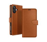 GÉNÉRIQUE Protettiva ZAN-BR-16R Custodia a libro per Apple iPhone 16, Marrone