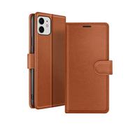 GÉNÉRIQUE Protettiva ZAN-BR-IP12 Custodia a libro per Apple iPhone 12/iPhone 12 Pro, Marrone