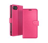 GÉNÉRIQUE Protettiva ZAN-FS-16E Custodia a libro per Apple iPhone 16e, Fucsia