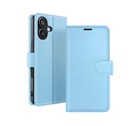 GÉNÉRIQUE Protettiva ZAN-LB-16M Custodia a libro per Apple iPhone 16 Plus, Blu chiaro