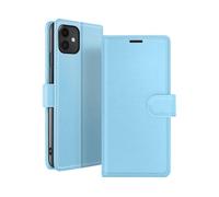 GÉNÉRIQUE Protettiva ZAN-LB-IP11 Custodia a libro per Apple iPhone 11, Blu chiaro
