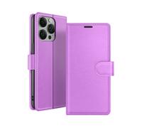 GÉNÉRIQUE Protettiva ZAN-PP-14P Custodia a libro per Apple iPhone 14 Pro, Viola