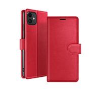 GÉNÉRIQUE Protettiva ZAN-RD-IP11 Custodia a libro per Apple iPhone 11, Rosso