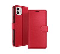 GÉNÉRIQUE Protettiva ZAN-RD-IP12 Custodia a libro per Apple iPhone 12/iPhone 12 Pro, Rosso