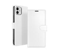 GÉNÉRIQUE Protettiva ZAN-WH-IP12 Custodia a libro per Apple iPhone 12/iPhone 12 Pro, Bianco