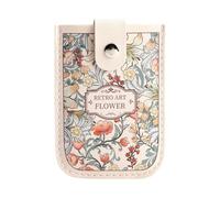 Générique Pull Out Card Holder, Boho Blocking Card 2,95 x 0,2 pollici Women's Stylish Multi Slot Holders, Portafoglio portatile Blocker, Small Credit Cash Holders for Women, multicolore, A,