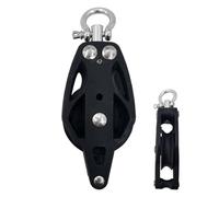 Générique Pulley Block Rope Runner, Marine Boat Rigging Device, Stainless Steel Glide Wheel, Heavy-Duty Load Bearing System, Watercraft Control Gear, Ideal for Kayak, Canoe, Sailing Use