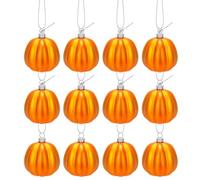Générique Pumpkins finte | Small Lightweight artificiale simulato opaco ornamento | Halloween Decorative Pumpkin | for Porch Outdoor Home Table Fireplace Cottage Living Room Garden