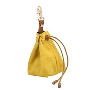 Générique Puppy Training Pouch, Canvas Dog Treat Bag, Dog Trainings Gear Portatile Snack Holder Drawstring & Keychain (47g), Ideale per passeggiate e attività all'aperto, 18 x 7 x 7 cm, giallo, Se