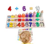 Générique Puzzle di apprendimento dei numeri - Impilatore di riconoscimento dei colori | Gioco di matematica, puzzle game, gioco di associazione, giocattolo abilità motorie fine per 1-5 anni