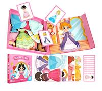 Générique Puzzle magnetici per giocattolo di risveglio, di travestimento fai da te, per bambini e ragazze, casa, scuola materna, viaggio in auto, sala giochi