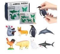 Générique Puzzle per | Gioco di figure fai da te 3D,Puzzle educativo sugli animali, per ragazzi e ragazze, Natale, compleanno, aula pasqua, viaggi feste, premi scuola