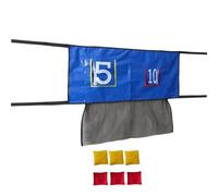 Générique PVC Throwing Net, Interactive Trampolino Toss Game, 120 x 90 cm Target Board with Hanging Straps, Durable Oxford Fabric Net, Outdoor Play Set with Colorful Design, Backyard Sports Toy for