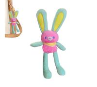 Générique Rabbit Plush, 11 pollici Easter Bunny, Pull-Up Toy Pendente, Stuffed Animal Keychain, simpatico regalo decorativo per feste di compleanno per bambini, 11,81 x 3,94 x 2,36 pollici