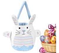 Générique Rabbit Tote Bag, Bucket Egg Hunting, Reusable Bunny Bags, Egg Hunt Handles, Party Containers for Spring Supplies, Candy Container Boys & Girls, Easter Accessory, 10x8.6inch