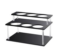 Générique Rack Organizzatore Sciroppo - Supporto Esposizione A 2 Livelli, Scaffale Stoccaggio Bancone Oli Vinaigrette Vino Alcolico | Risparmio Di Spazio per Bancone Acrilico Stand Il Re