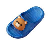 Générique Ragazza Trasparente Punta Cap Pantofole piccolo coniglio bambini pantofole cartone animato suola morbida in estate confortevole ragazze sandali a casa Ragazza Bella, blu, 28 EU