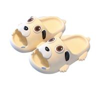 Générique Ragazzi Verde Autunno Pantofole Cucciolo carino antiscivolo interno casa piccole pantofole fresche Ragazzi Bianco sporco Dita Separate, bianco, 28.5 EU