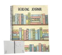 Générique Reading Journals Book, Journaling Notebooks, 11.02 x 7.87 in Portable Journal Reading Tool, Diary Notepad, Keeps Notes Organized for Personal Note Taking and Other Agenda