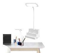 Générique Reading Light, Book Light, Reading Book Light, 3 modalità di illuminazione, Stepless Dimming Lamp, Ricaricabile Bedside Lamp with Pen Holder and Cell Phone Stand for Living Room Home