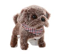 Générique Realistico Cucciolo Robot,Giocattolo interattivo che cammina e abbaia,Cucciolo di peluche Realistico - per ragazzi Compagno a casa Viaggio Camera da