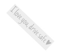 Générique Rear View Mirror Sticker - I Love You Safe Driving Mirror Sticker, adesivi per auto e decalcomanie, adesivi impermeabili per etichette per camion Window Bumper Windshield Vehicles Outdoor