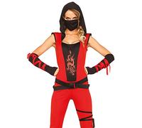 Generique - Red ninja costume for women
