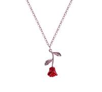 Générique Regali Perle Gioielli Rosa Tre Gioielli Olio Donne Cadono Ciondolo per Collana Collana Rossa e Ciondoli Collane Pulitore Collane Perline Gioielli, lega, Senza Gemme