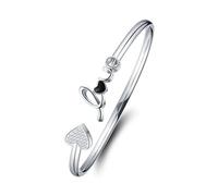 Générique Regalo naturale Coppia Anelli Layered Rotating Bead Bracciale Adjustable Jewelry Valentine's Day For Occasioni Blu Acciaio Naturale Mm Uomo Anelli, Taglia unica, Metallo, Nessuna pietra
