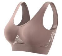 Générique Reggiseno da donna, Reggiseno Comfit senza ferretto Bralette senza fili, copertura completa morbida e confortevole, tinta unita lingerie con cuscinetti rimovibili