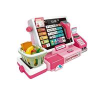 Générique Registratore di cassa per,Gioco Negozio Shopping,Registratore di cassa di gioco d'imitazione con calcolatrice | da 4 a 6 anni, Attività di apprendimento prescolare e
