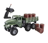 Générique Remote Control Truck - Lighted RC Toy Car with Music and Sound Effects, 27MHz Ricaricabile Vehicle with Headlights, Forward/Reverse & Turn Controls, Durable Racing Truck for Boys, Adults