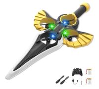 Générique Remote Flying Sword, Gesture & Remote Control Rc Glider with 360° Stunts, 3-Speed Control, LED Lights, Long Flight Time, Lightweight Durable Design, Easy to Fly for Beginners